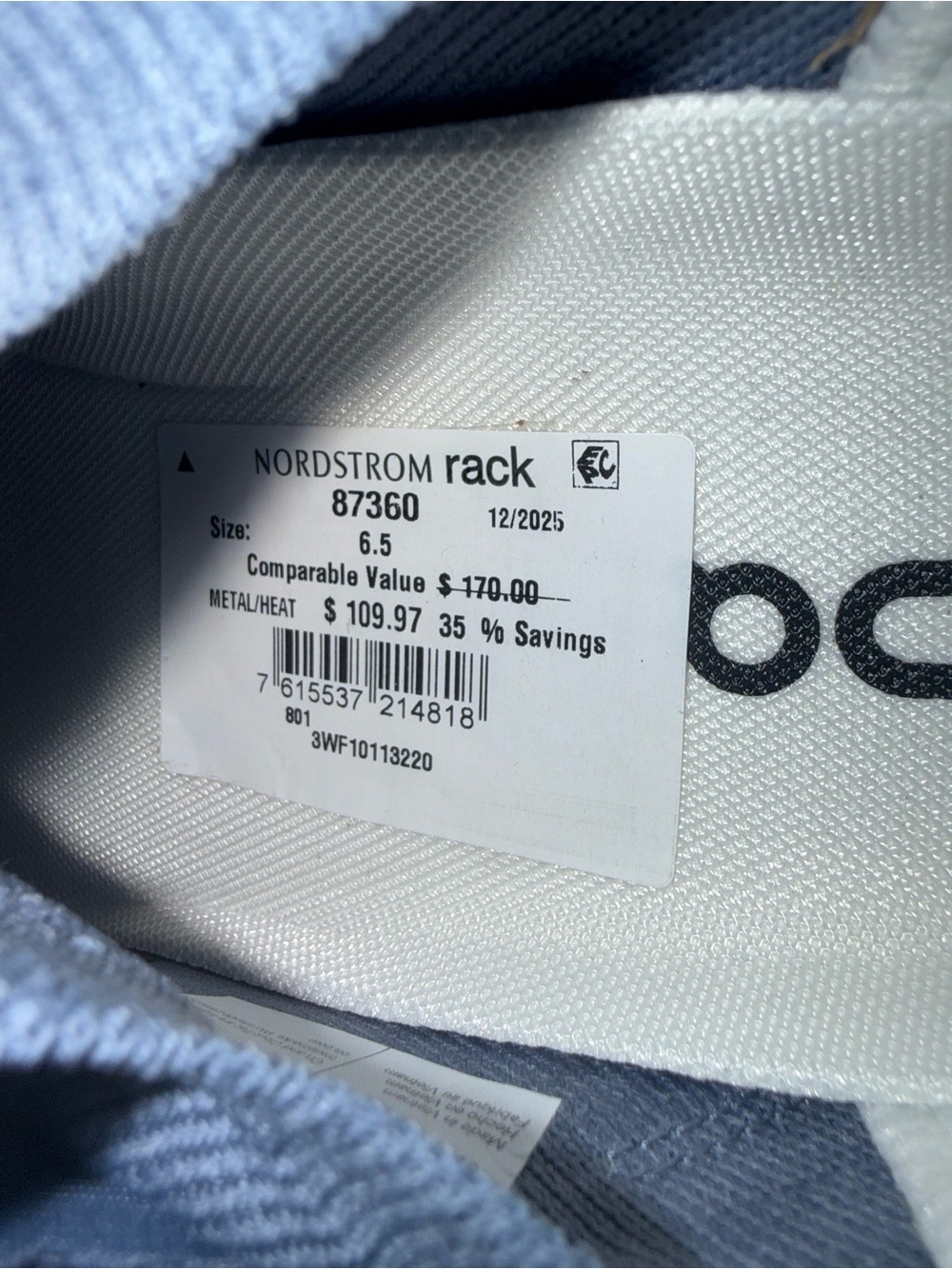 On Cloud Women's Cloudswift Athletic Sneakers in Grey/White - Picture 3 of 3